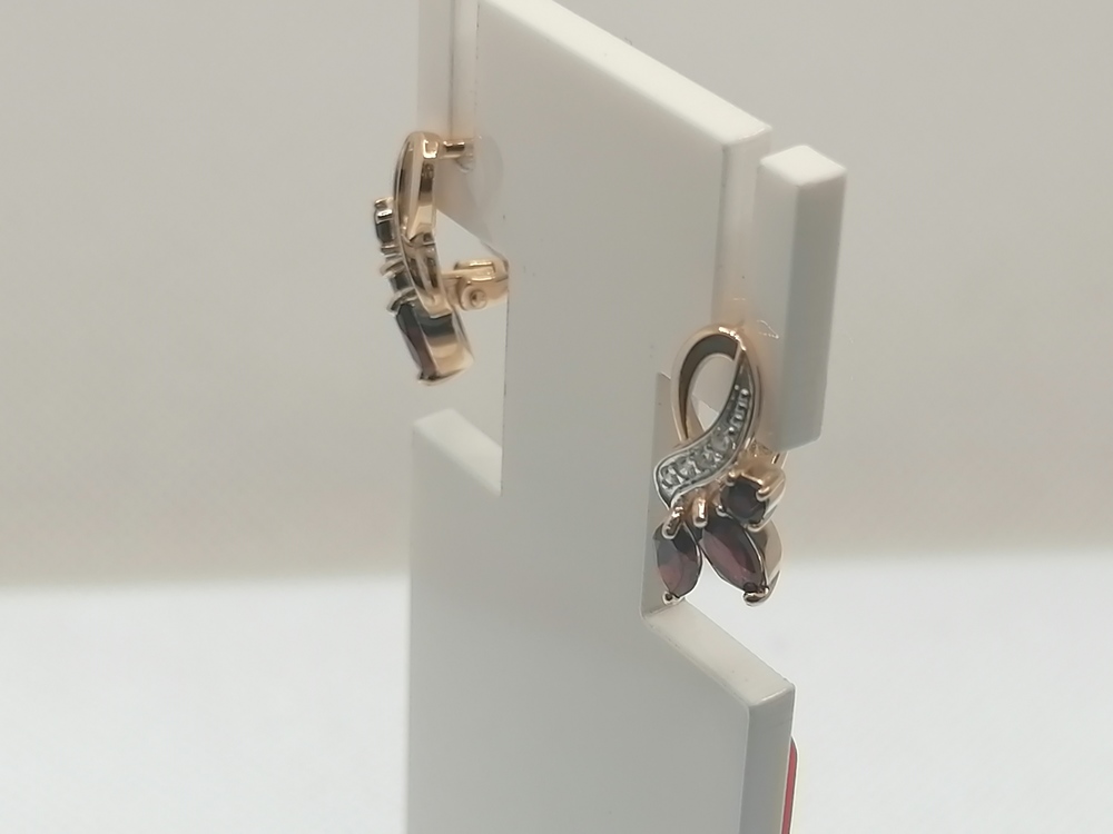 СЕРЬГИ С КАМНЯМИ (Au 585)