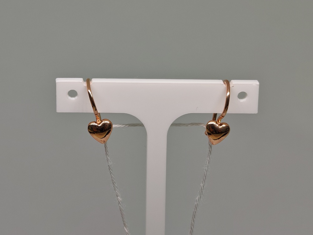 СЕРЬГИ БЕЗ КАМНЯ (Au 585)