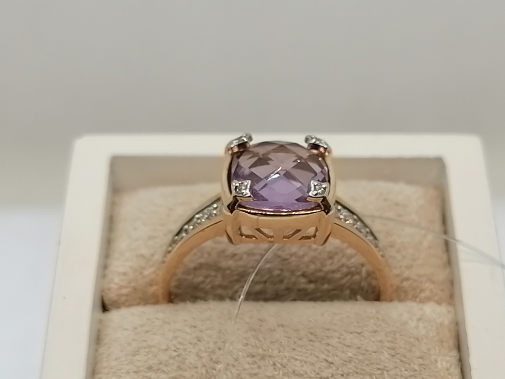 КОЛЬЦО С КАМНЯМИ (Au 585)