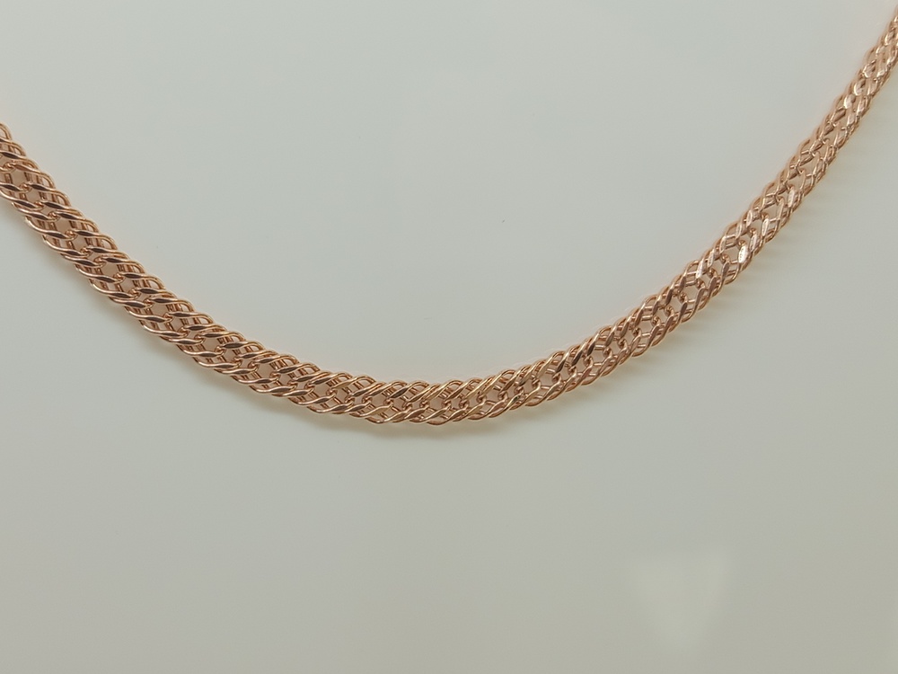 ЦЕПЬ ПУСТОТЕЛАЯ Ромб тройной (Au 585)