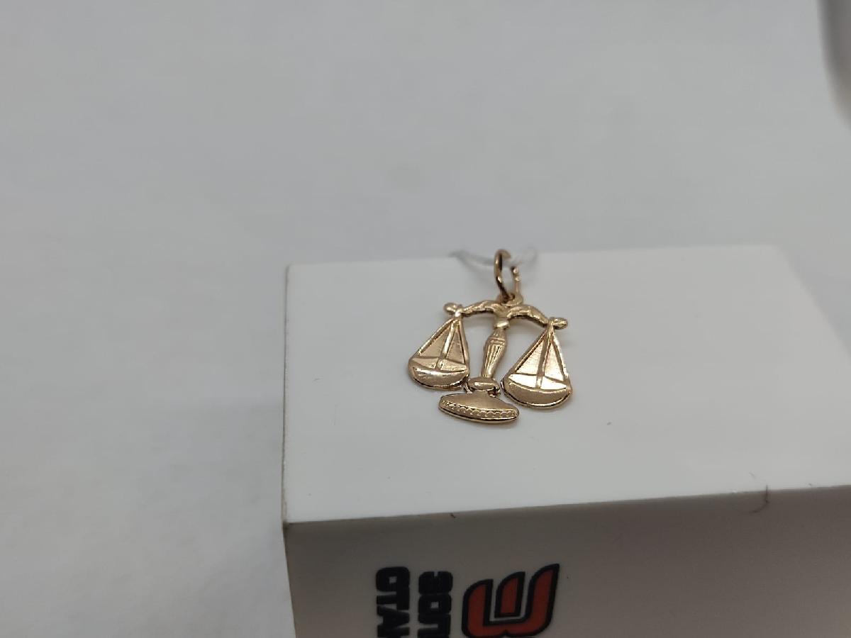 ПОДВЕСКА ЗНАК ЗОДИАКА ВЕСЫ Au 585