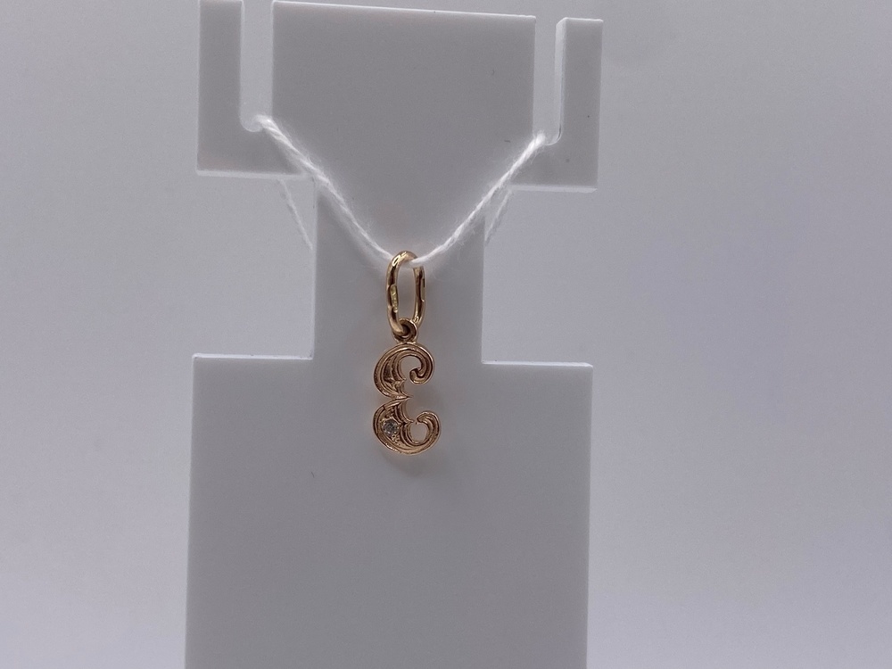 ПОДВЕСКА БУКВА Е Au 585