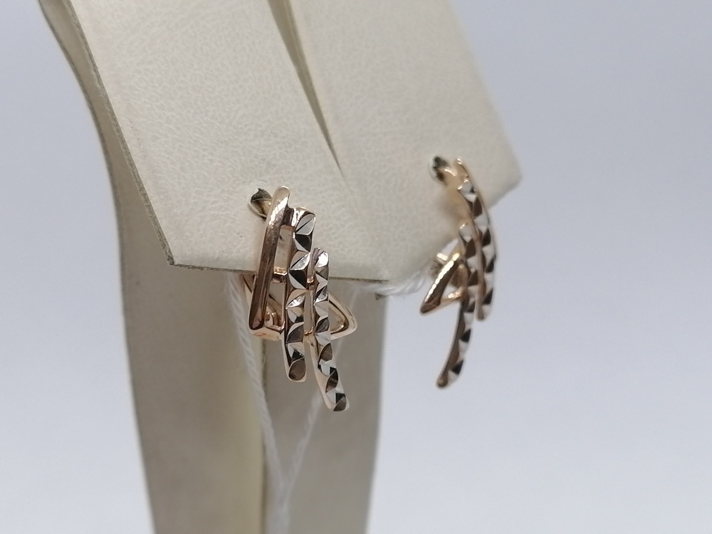 СЕРЬГИ БЕЗ КАМНЯ (Au 585)