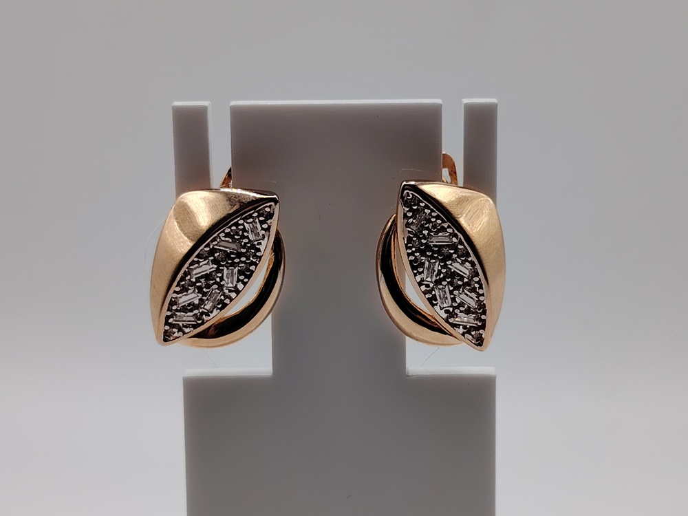 СЕРЬГИ С КАМНЯМИ (Au 585)