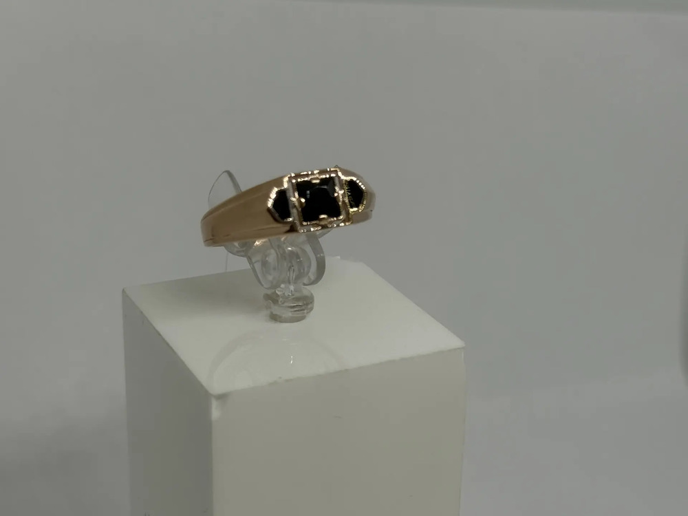 КОЛЬЦО ПЕЧАТКА с камнями (Au 585)