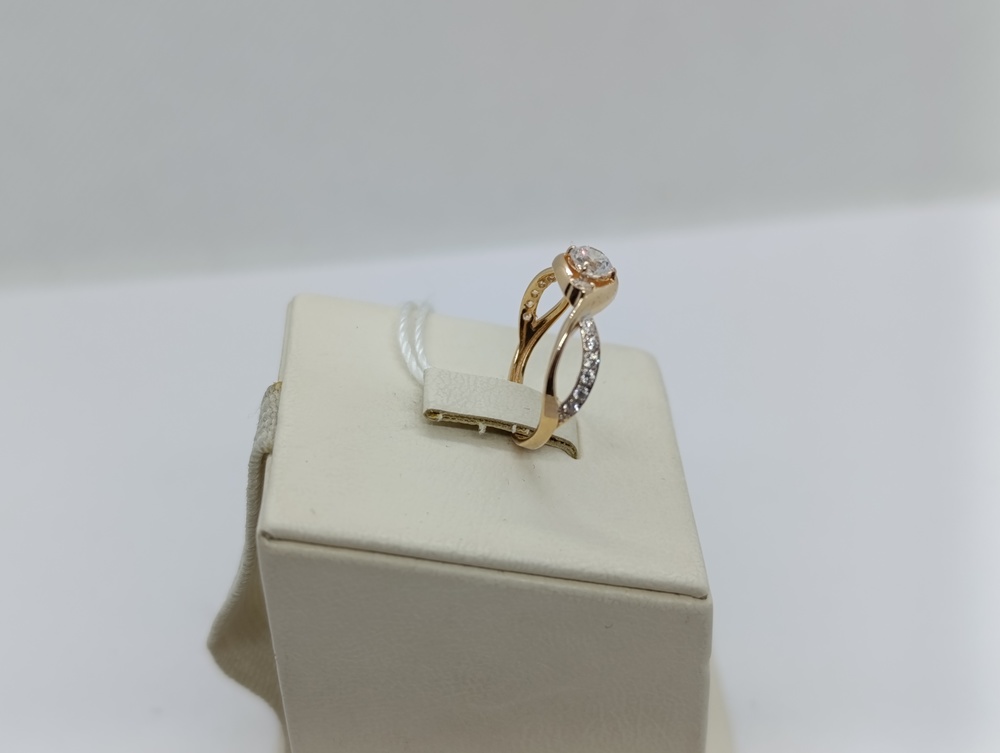 КОЛКМИ585 КОЛЬЦО С КАМНЯМИ (Au 585)