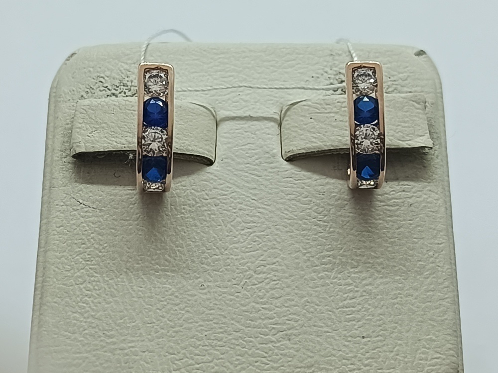 СЕРЬГИ С КАМНЯМИ (Au 585)