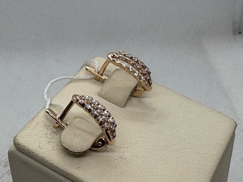 СЕРЬГИ С КАМНЯМИ (Au 585)