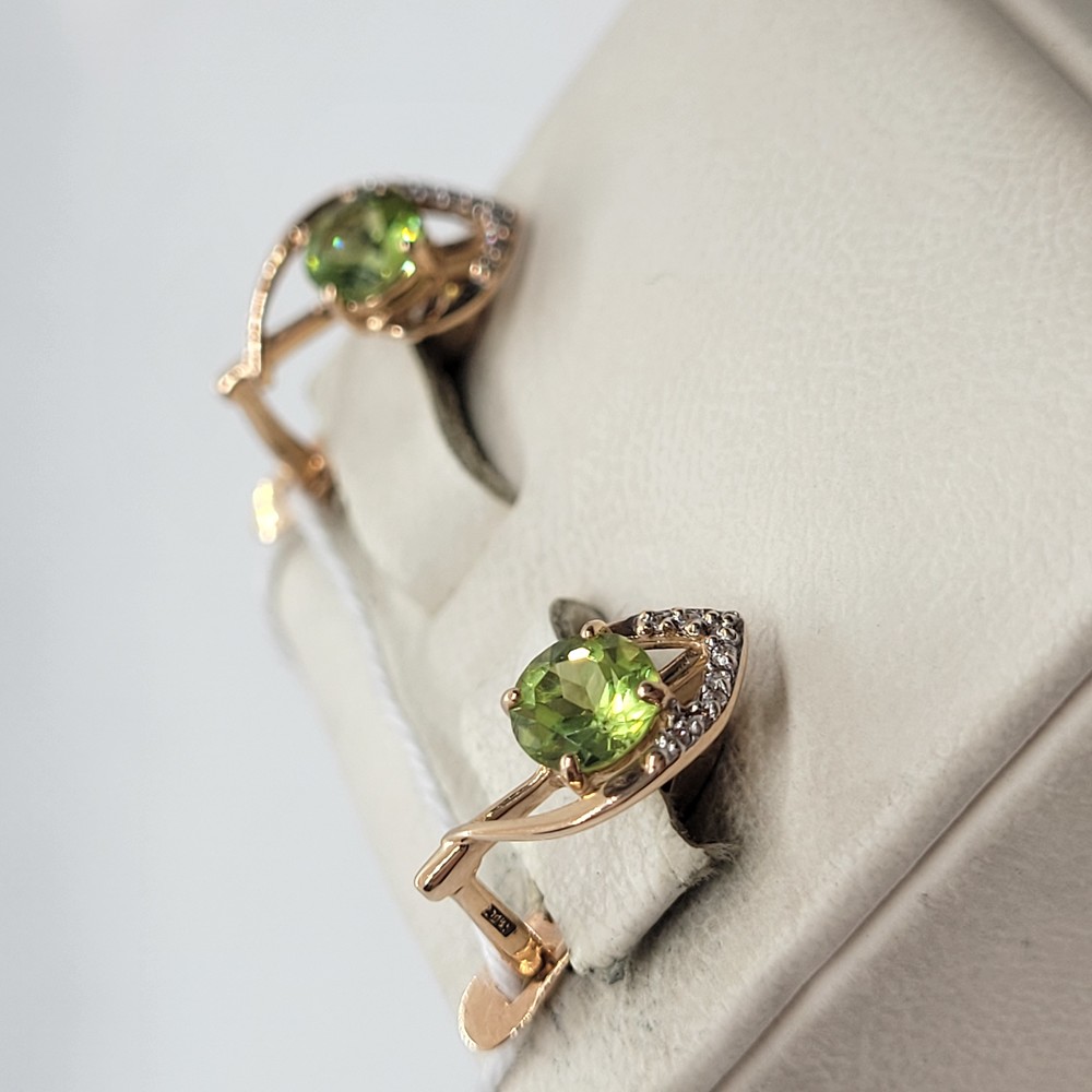 СЕРЬГИ С КАМНЯМИ (Au 585)