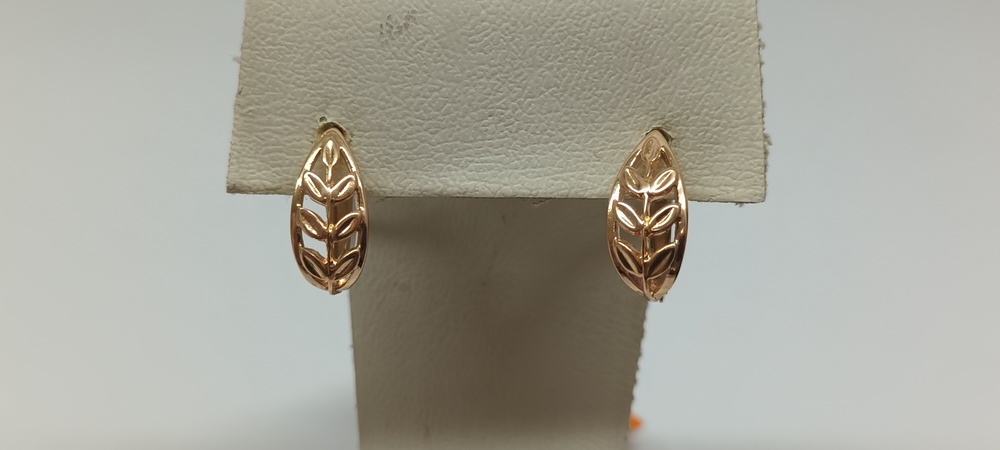 СЕРЬГИ БЕЗ КАМНЯ (Au 585)