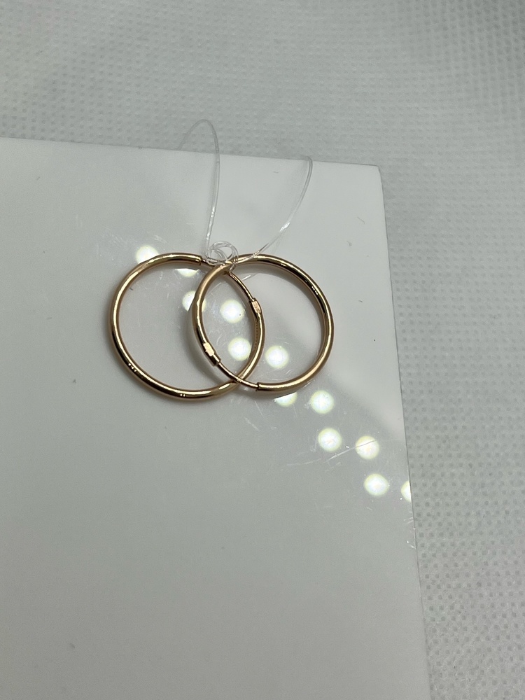 СЕРЬГИ КОНГО без камня (Au 585)