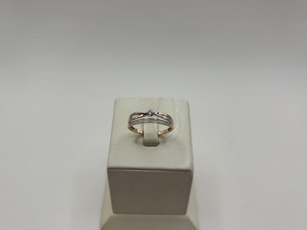 КОЛЬЦО С КАМНЯМИ (Au 585)