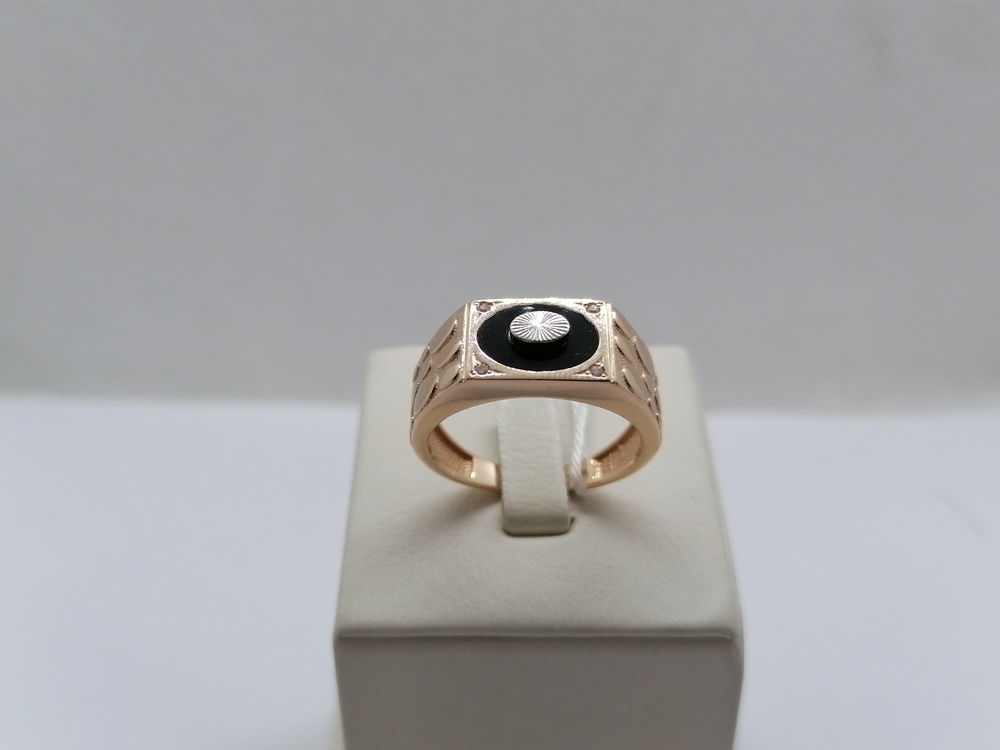 ПЕЧАТКА С КАМНЯМИ (Au 585)