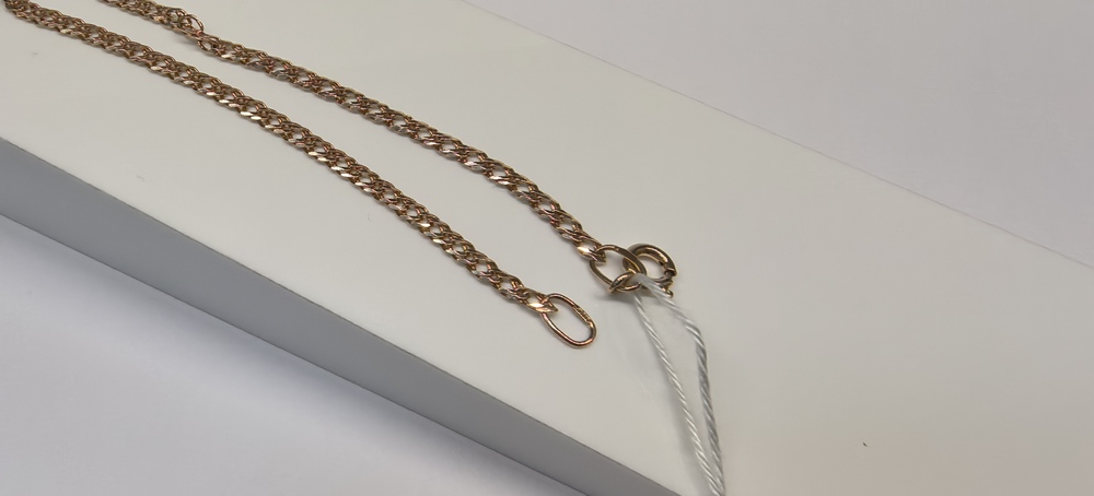 БРАСЛЕТ ПОЛНОВЕСНЫЙ Ромб двойной Au 585