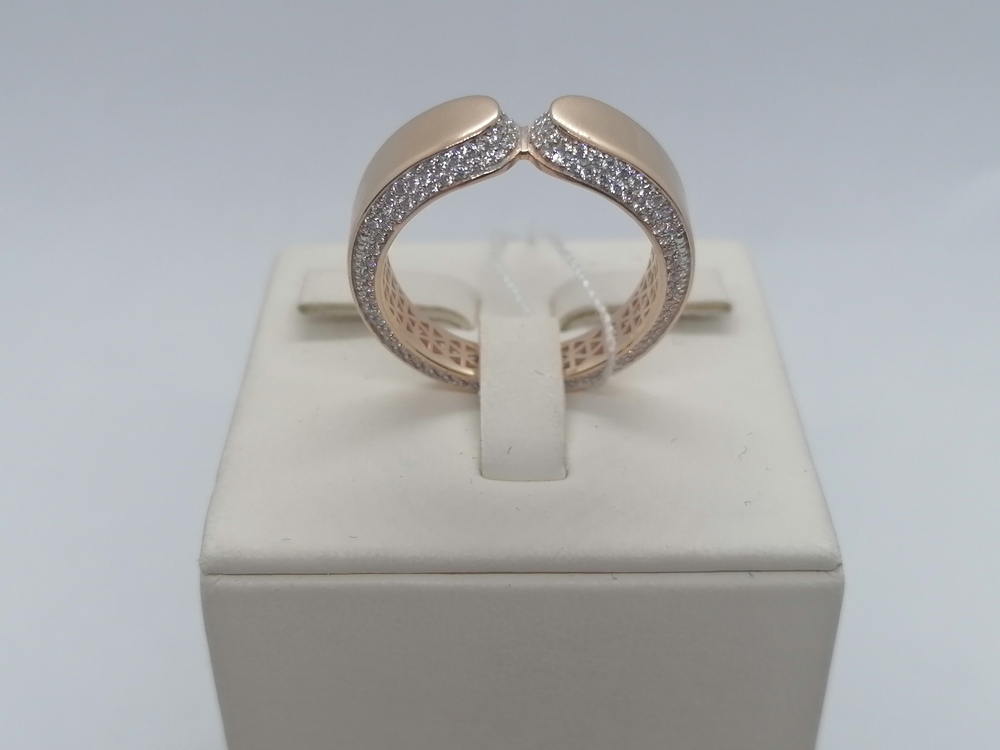 КОЛЬЦО С КАМНЯМИ (Au 585)