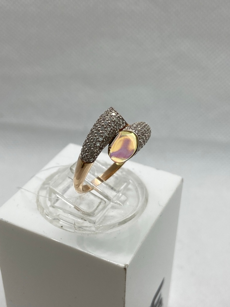 КОЛЬЦО С КАМНЯМИ (Au 585)