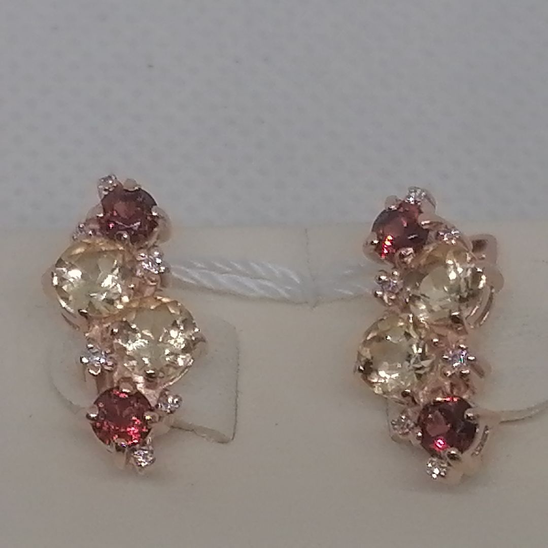 СЕРЬГИ С КАМНЯМИ (Au 585)