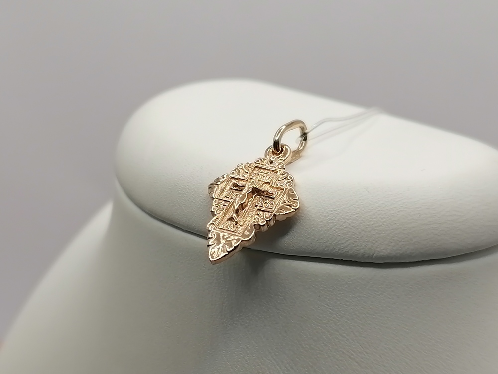 ПОДВЕСКА КРЕСТ без камня (Au 585)