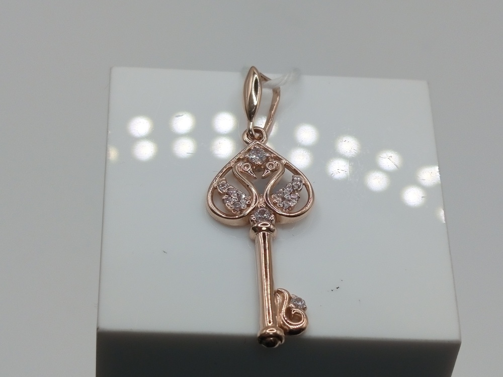 ПОДКМИ585 ПОДВЕСКА С КАМНЯМИ (Au 585)