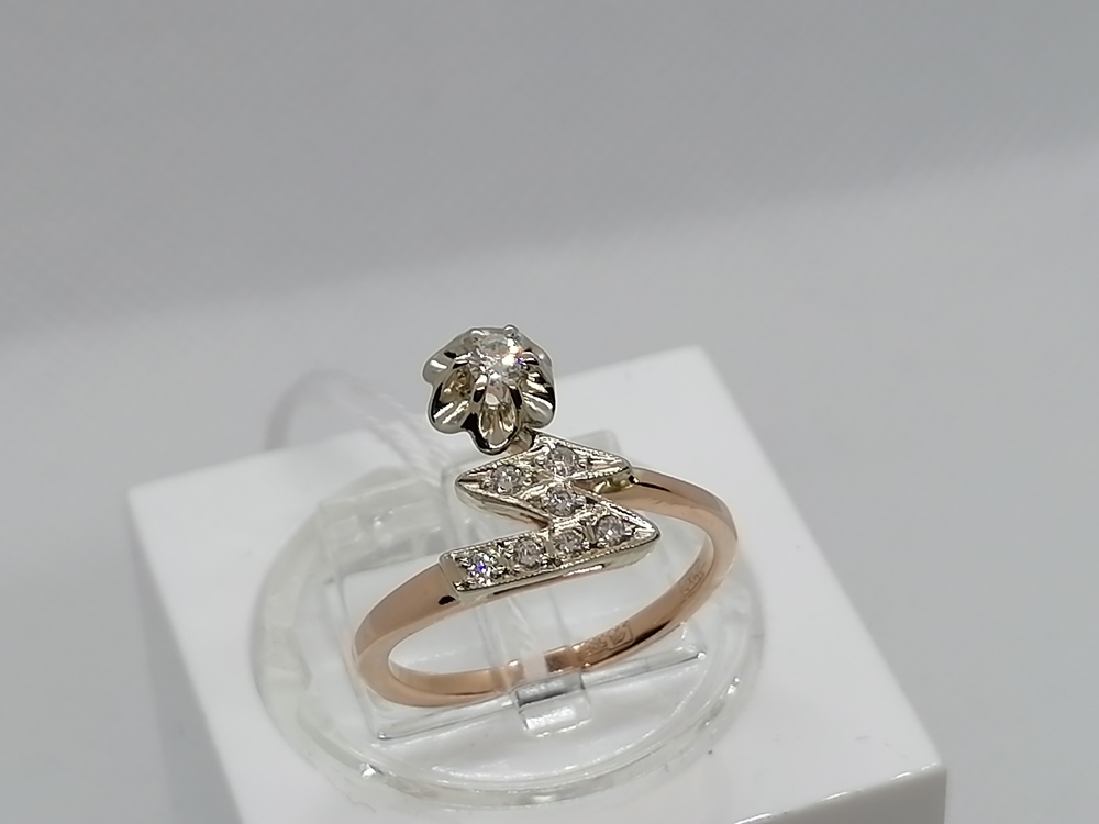 КОЛЬЦО БРИЛЛИАНТ Au 585