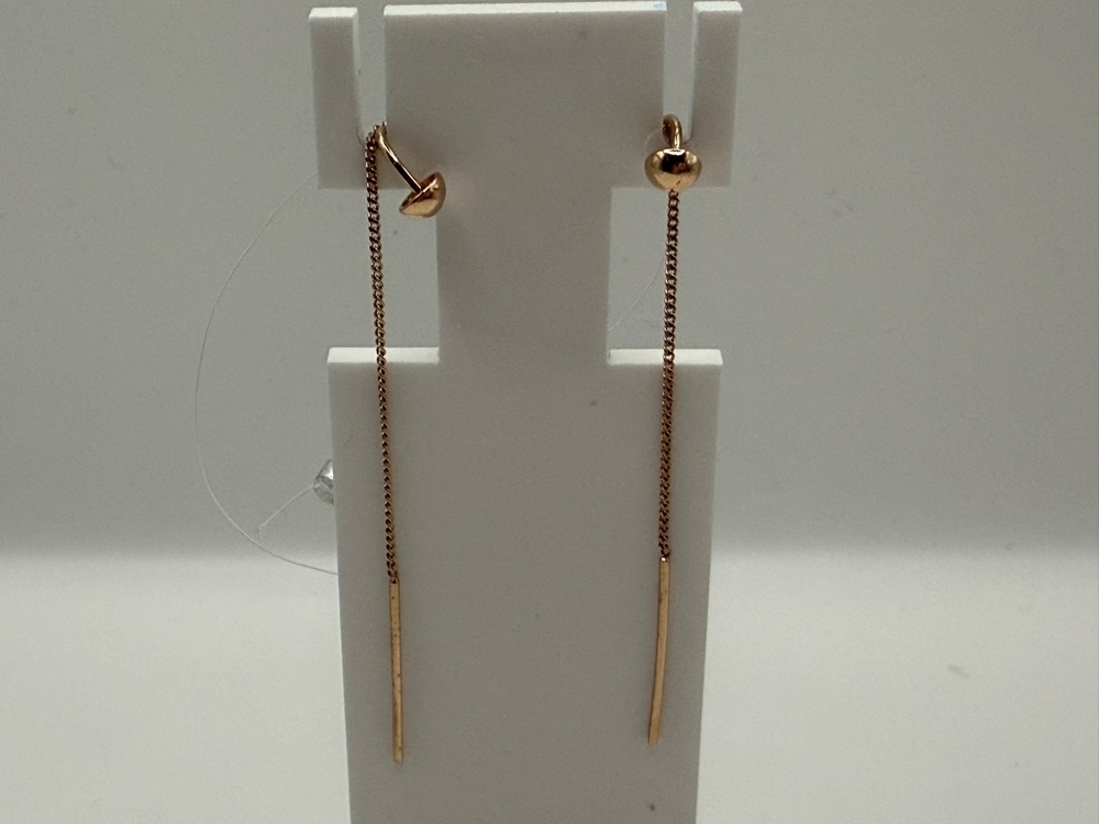 01-206918 СЕРЬГИ ПРОДЕВКИ без камня (Au 585)