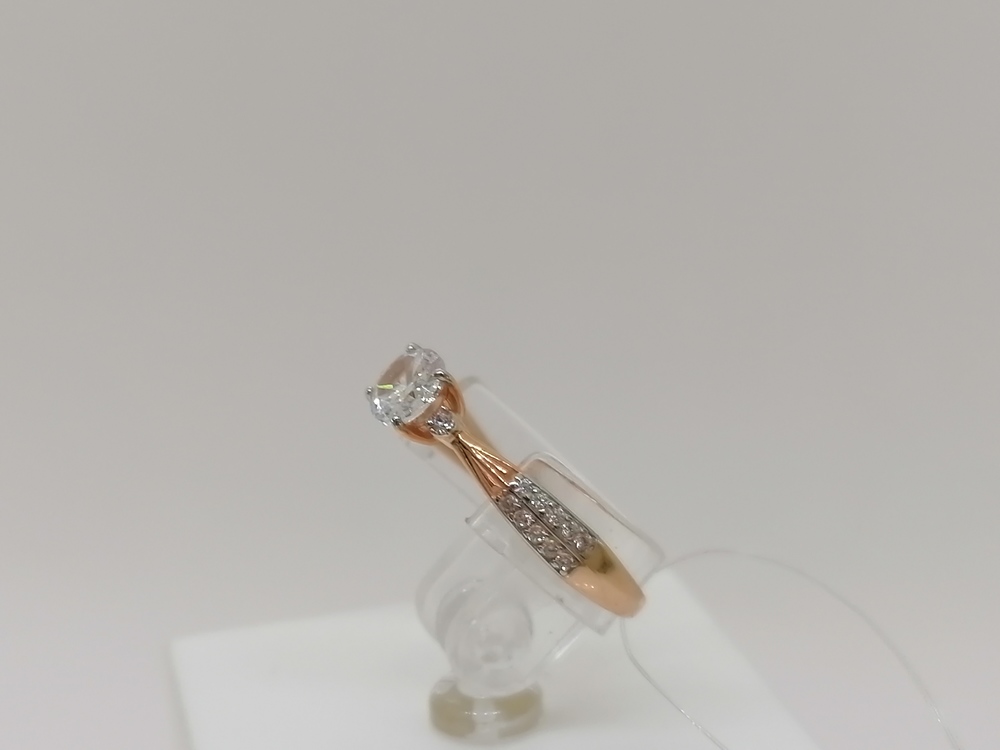 КОЛЬЦО С КАМНЯМИ (Au 585)