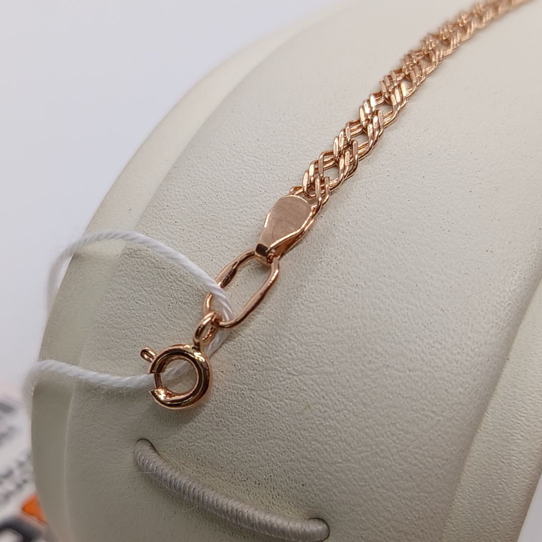 БРАСЛЕТ ПОЛНОВЕСНЫЙ Ромб двойной Au 585