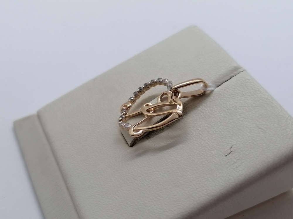 ПОДВЕСКА БУКВА К (Au 585)