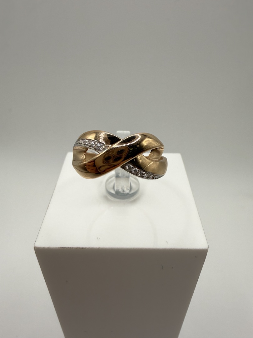 КОЛЬЦО С КАМНЯМИ (Au 585)