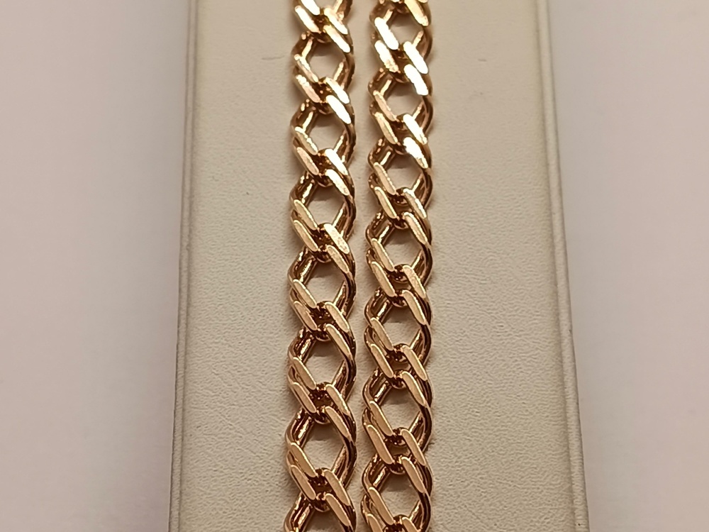 ЦЕПЬ ПОЛНОВЕСНАЯ Ромб двойной (Au 585)