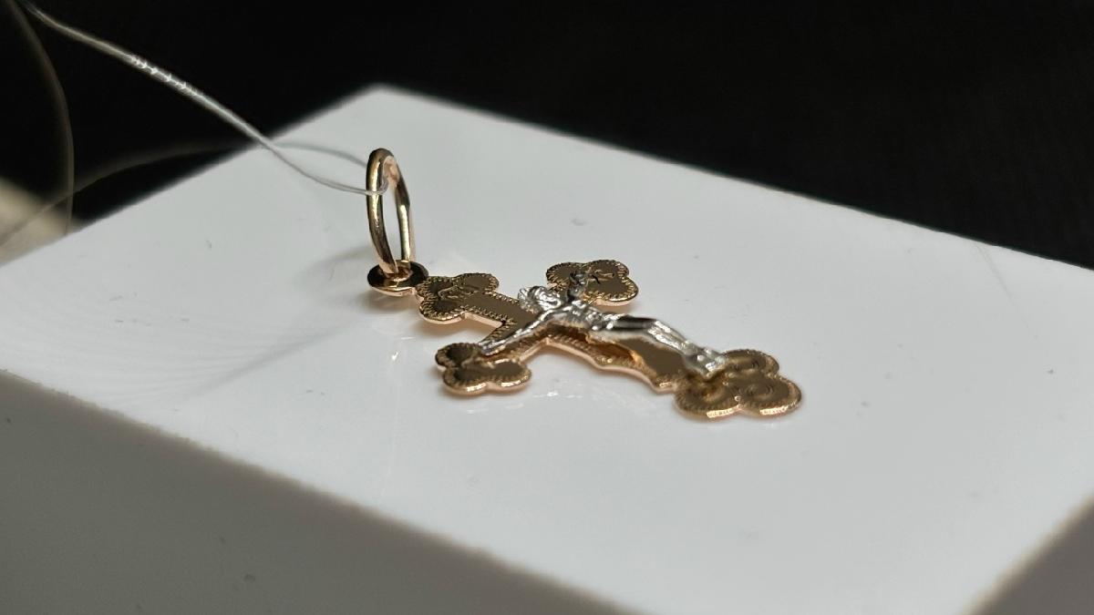 ПОДВЕСКА КРЕСТ (Au 585)