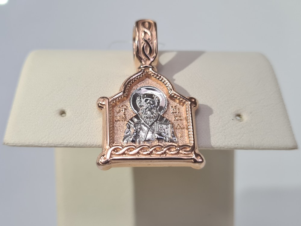 140190 ПОДВЕСКА ИКОНА без камня (Au 585)