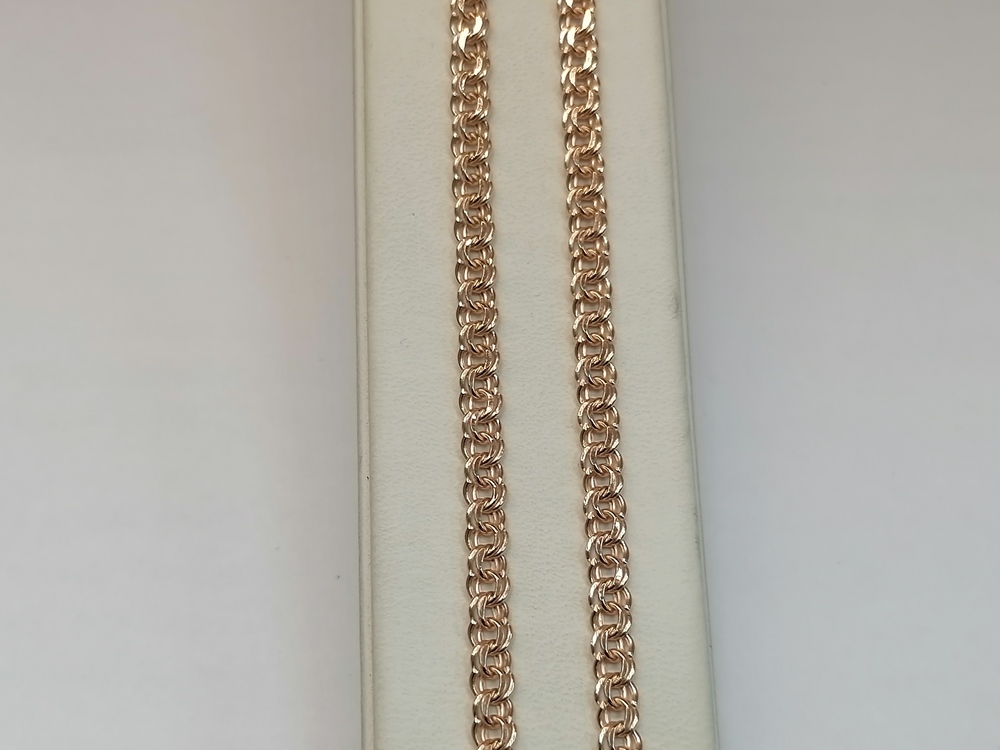 8060200П-55 ЦЕПЬ ПУСТОТЕЛАЯ Бисмарк (Au 585)