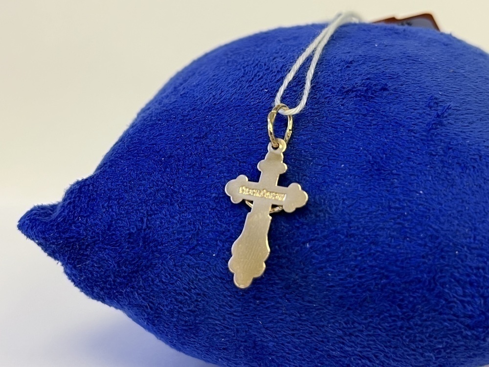 ПОДКБК585 ПОДВЕСКА КРЕСТ БЕЗ КАМНЯ (Au 585)