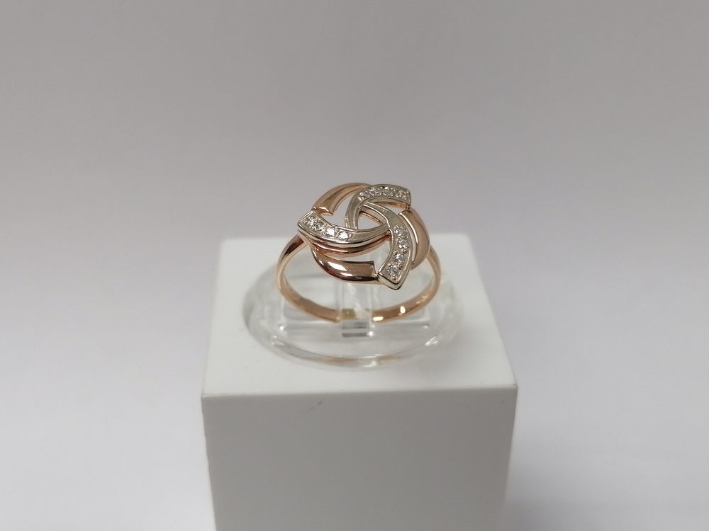 КОЛКМИ585 КОЛЬЦО С КАМНЯМИ (Au 585)