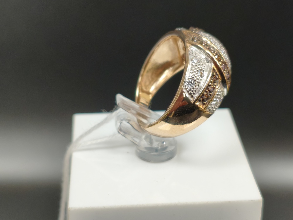 КОЛКМИ585 КОЛЬЦО С КАМНЯМИ (Au 585)