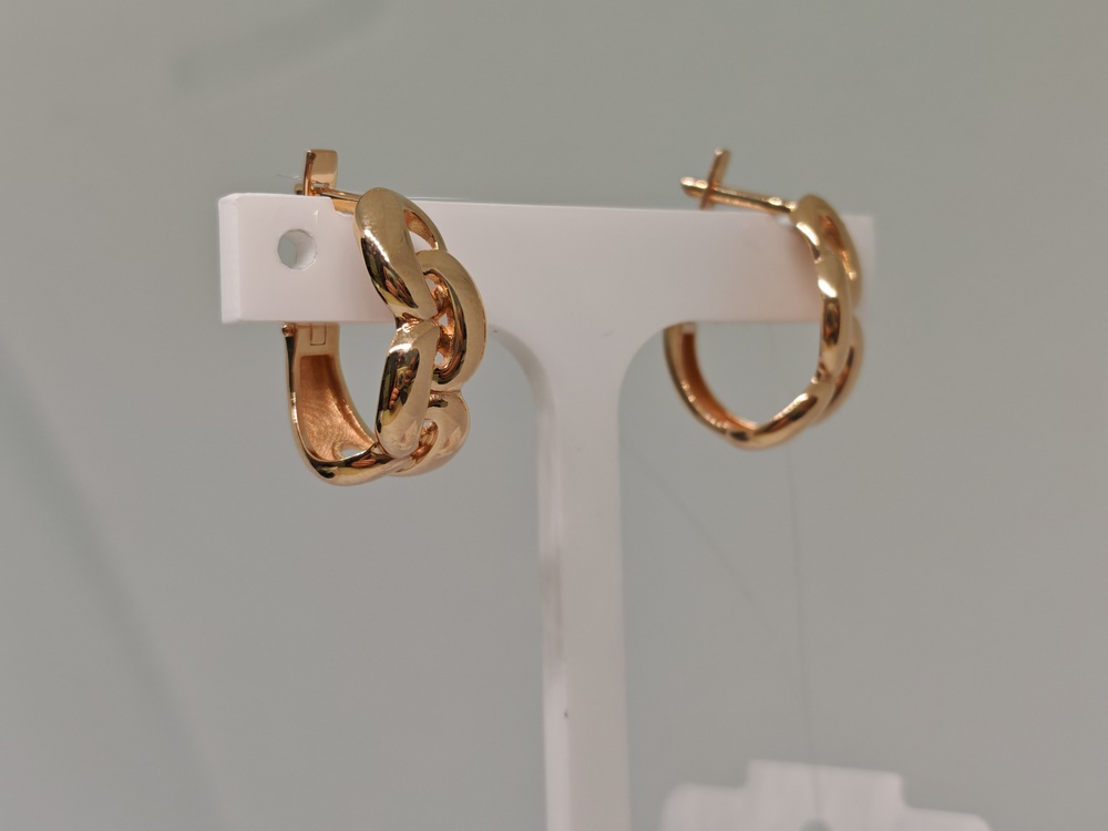 СЕРЬГИ БЕЗ КАМНЯ (Au 585)