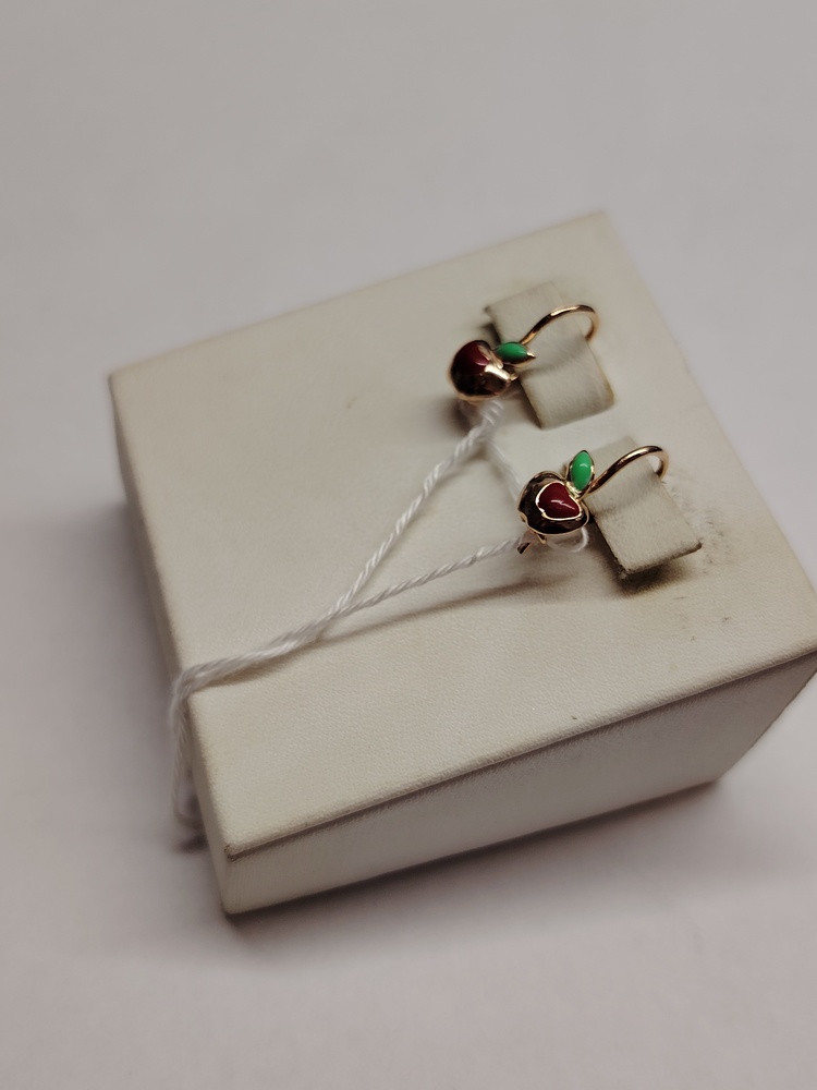 СЕРЬГИ С КАМНЯМИ (Au 585)