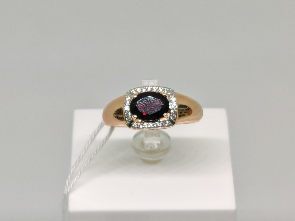 КОЛЬЦО С КАМНЯМИ (Au 585)