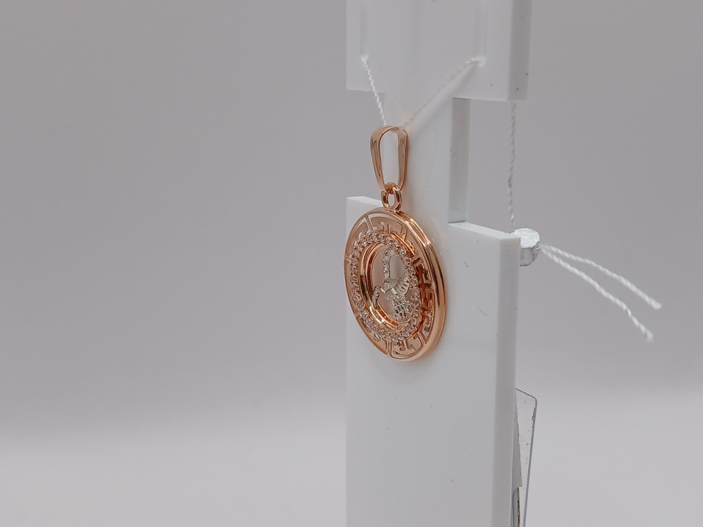 КрСВП/скр/Ф ПОДВЕСКА ЗНАК ЗОДИАКА СКОРПИОН (Au 585)
