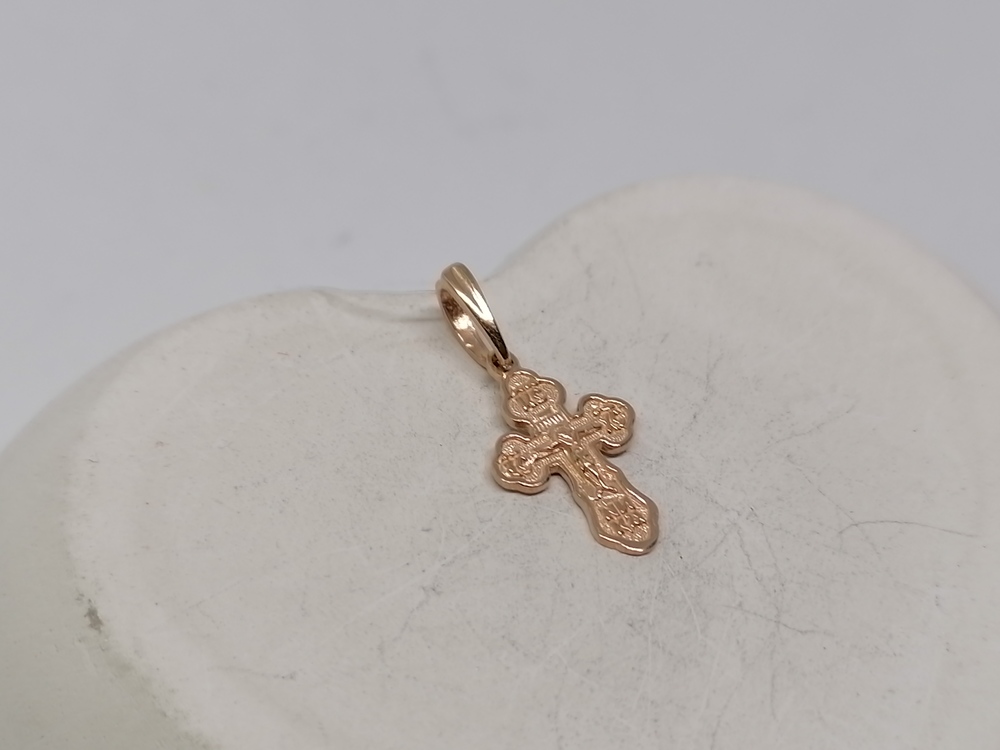 810-00123-10-00-00-00 ПОДВЕСКА КРЕСТ без камня (Au 585)