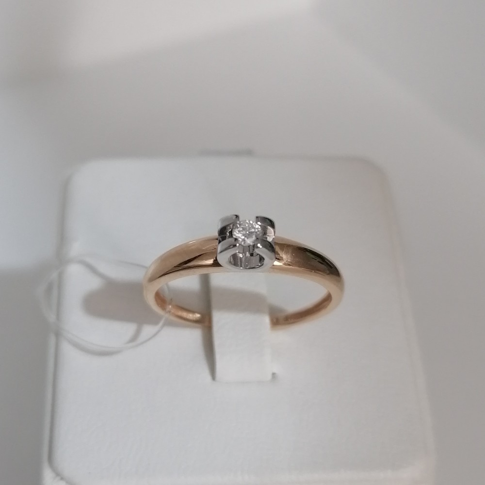 К0239-120 КОЛЬЦО БРИЛЛИАНТ (Au 585)