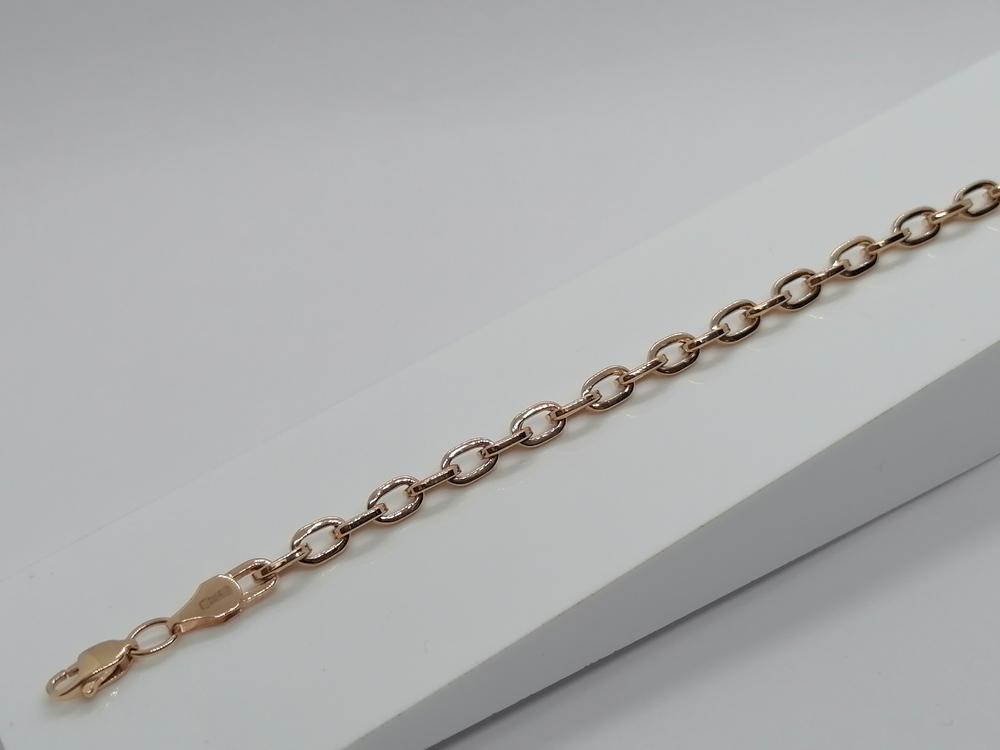 БРАСЛЕТ ПУСТОТЕЛЫЙ Якорное (Au 585)