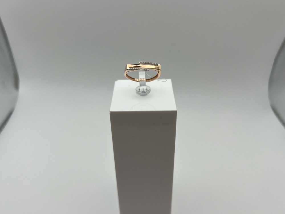 КОЛЬЦО С КАМНЯМИ (Au 585)