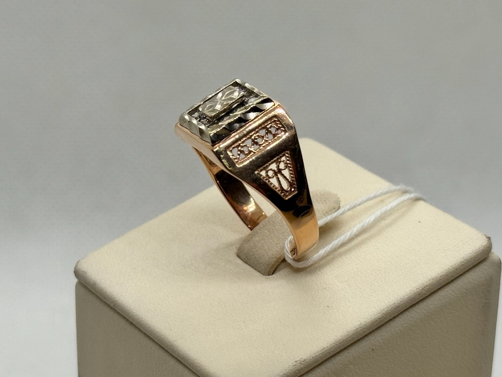 ПЕЧАТКА С КАМНЯМИ (Au 585)