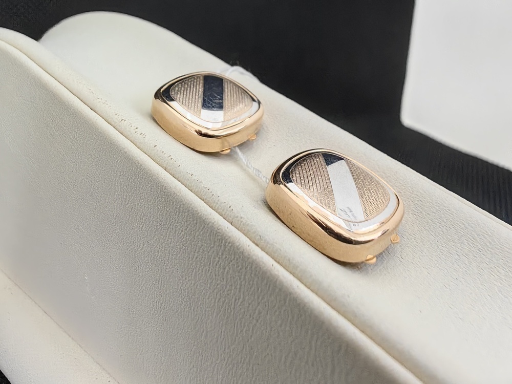 ЗАПОНКИ БЕЗ КАМНЯ Au 585