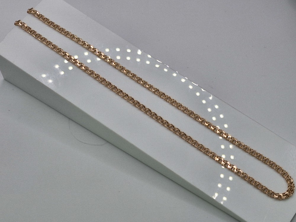 ЦЕПЬ ПУСТОТЕЛАЯ Бисмарк (Au 585)