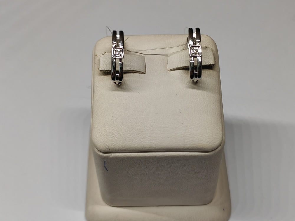 СЕРЬГИ БРИЛЛИАНТ (Ag 925)