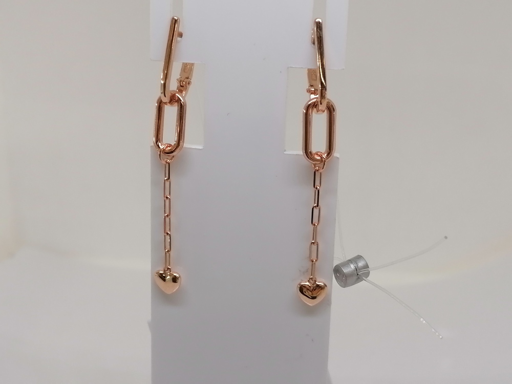 СЕРЬГИ БЕЗ КАМНЯ (Au 585)