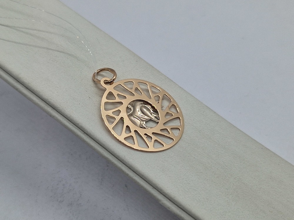 ПОДВЕСКА ЗНАК ЗОДИАКА ТЕЛЕЦ (Au 585)